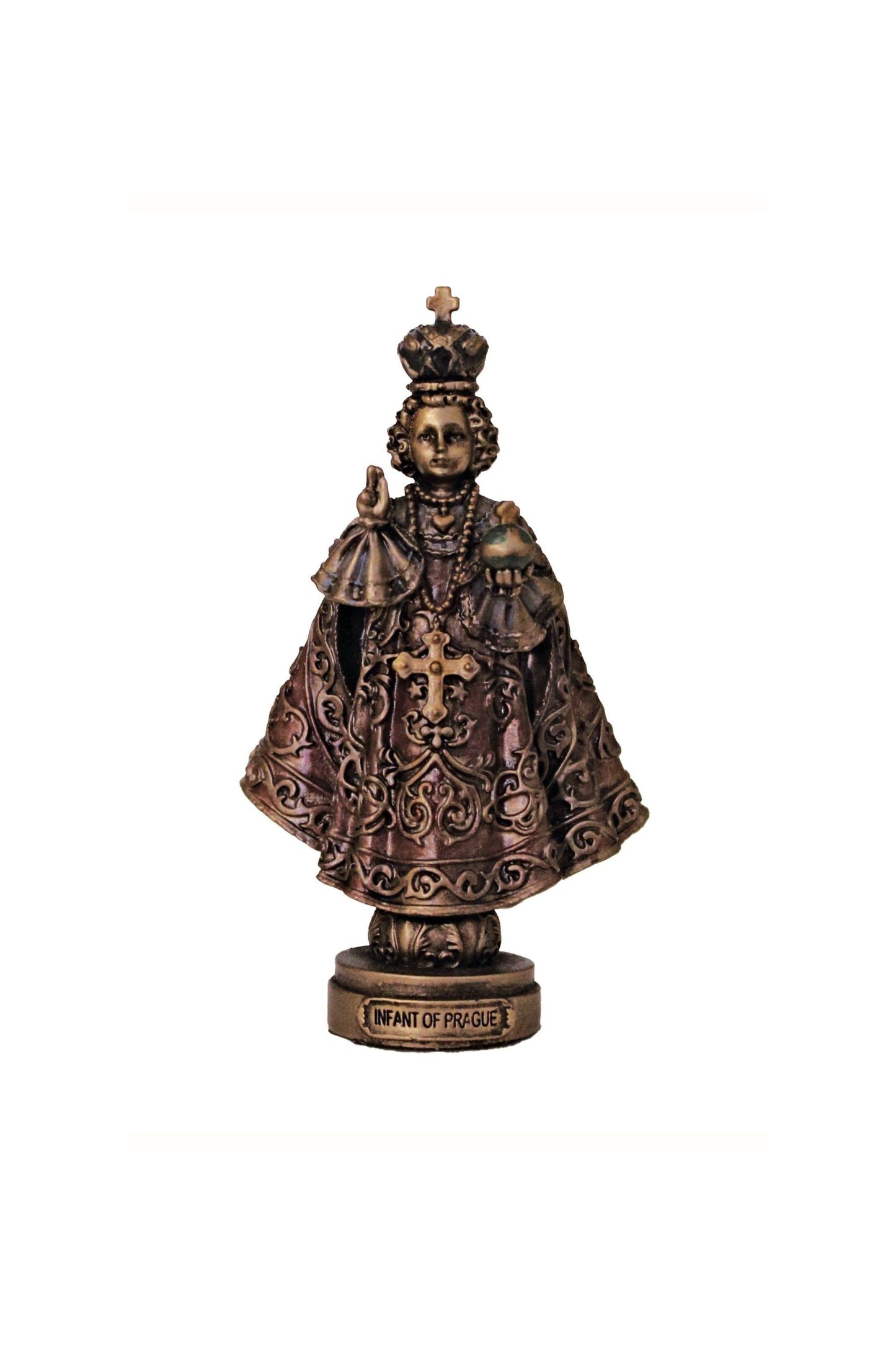 SR-77712 Infant of Prague in Cold Cast Bronze 3.5"