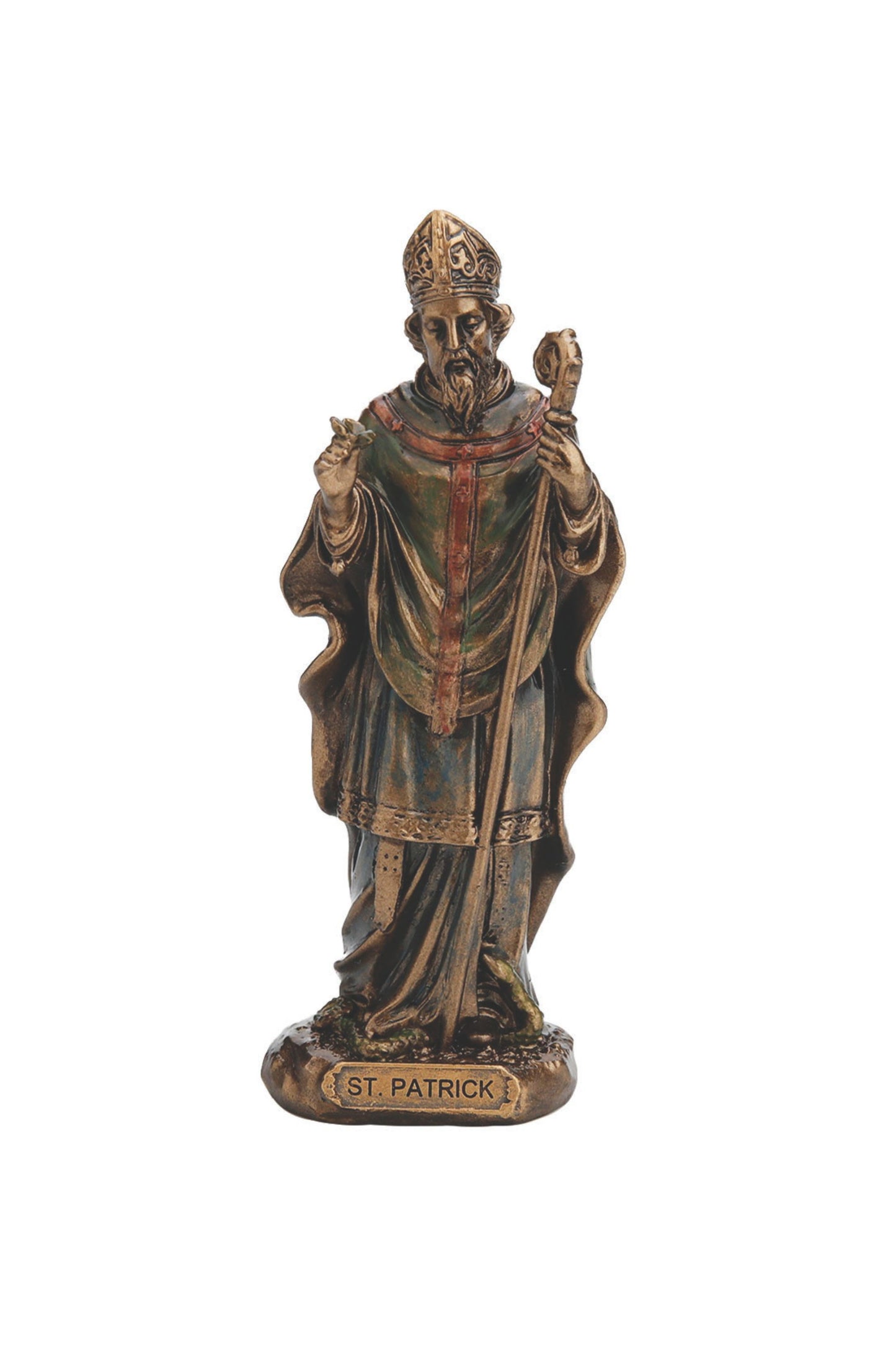 SR-77721 St. Patrick in Cold Cast Bronze 3.25"