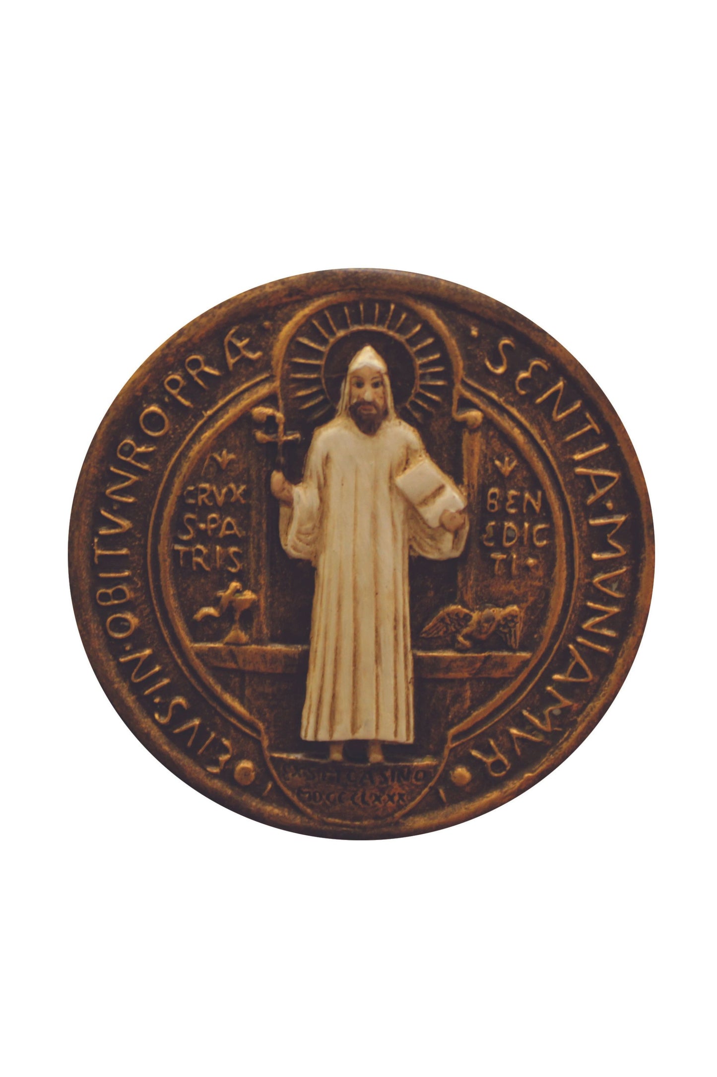SRA-BEN10 St. Benedict Crucifix in Cold Cast Bronze 11"
