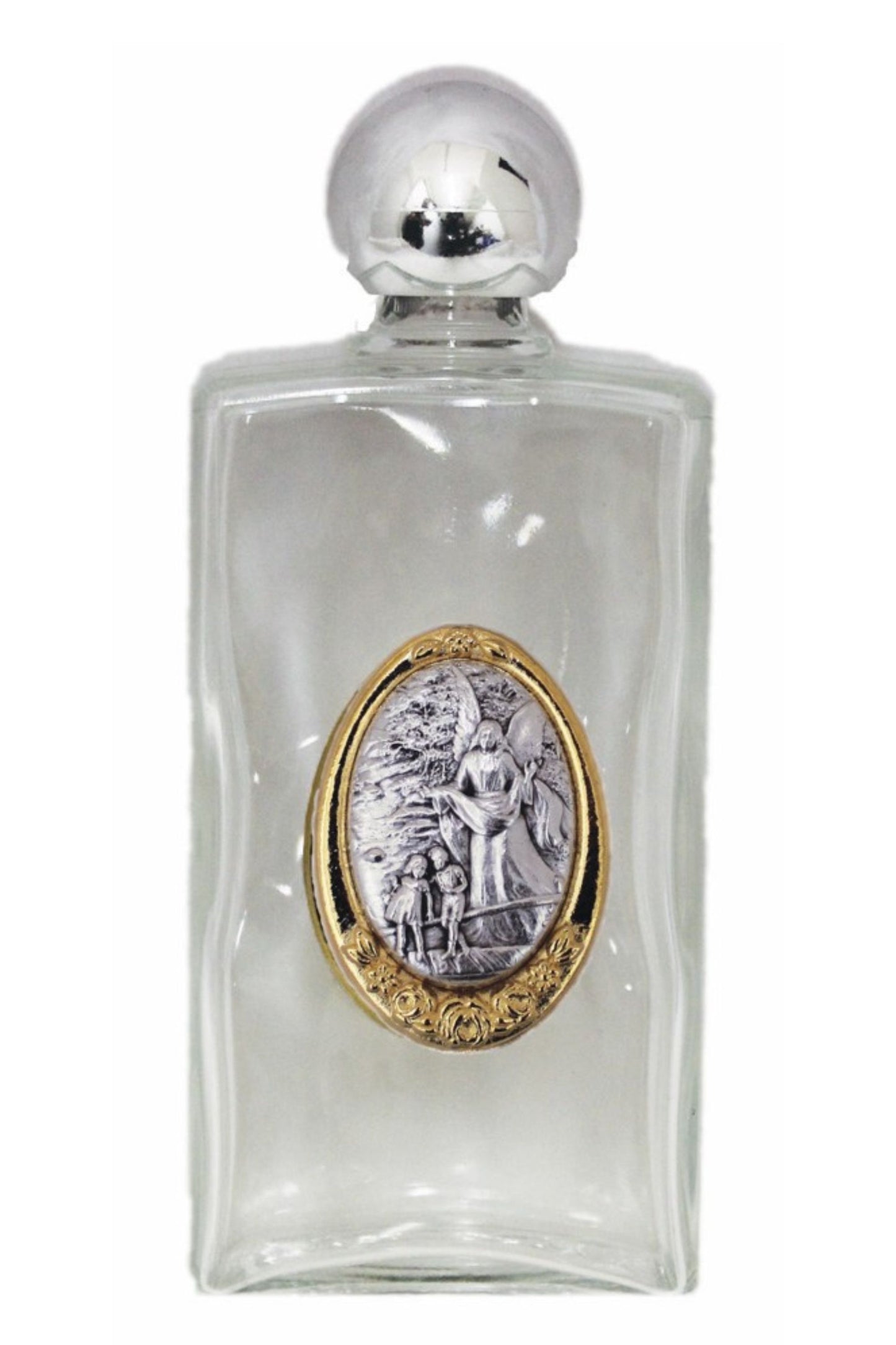 WB13-GAB Guardian Angel Large Holy Water Bottle 2x5"