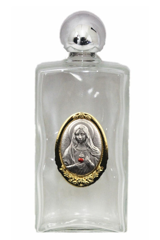 WB13-IHM Immaculate Heart of Mary Large Holy Water Bottle 2x5"