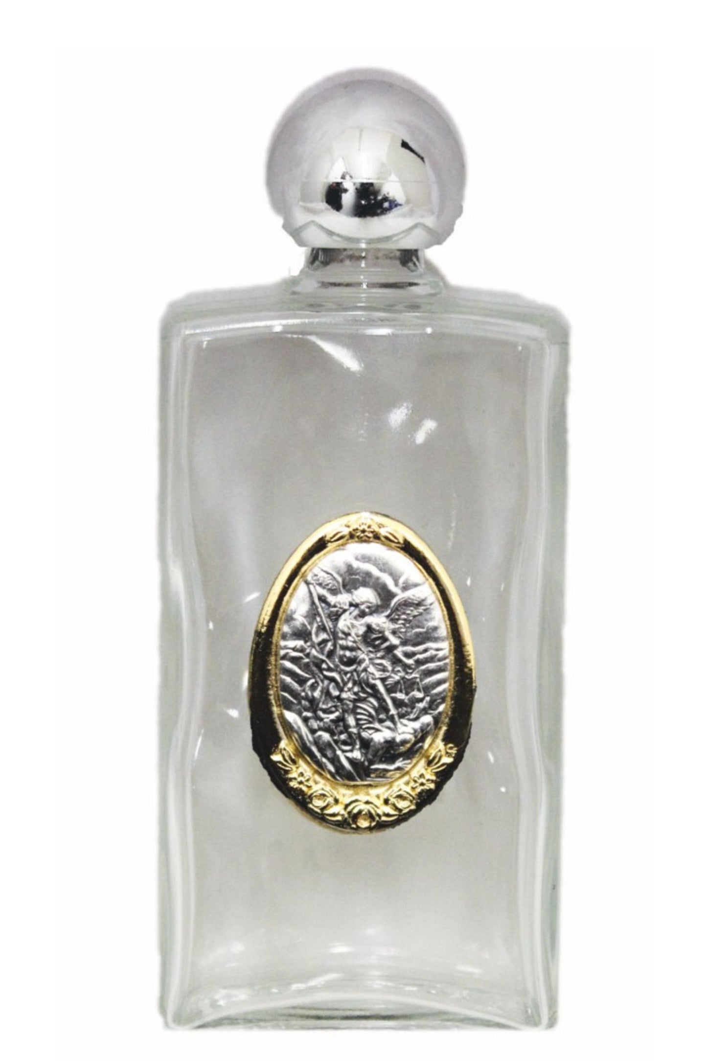 WB13-MIKE St. Michael Large Holy Water Bottle 2x5"