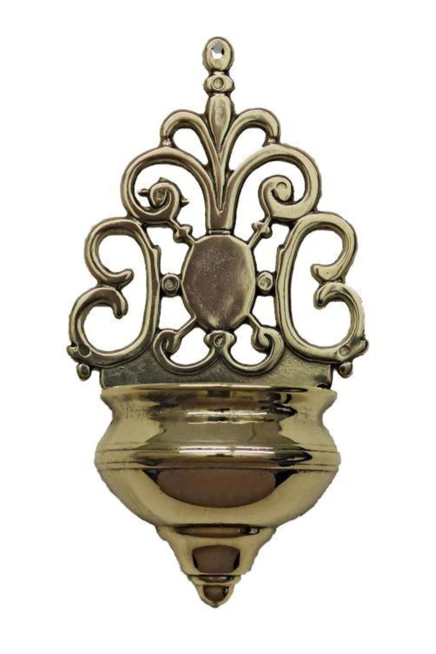 300-L Brass Holy Water Font 7.75"