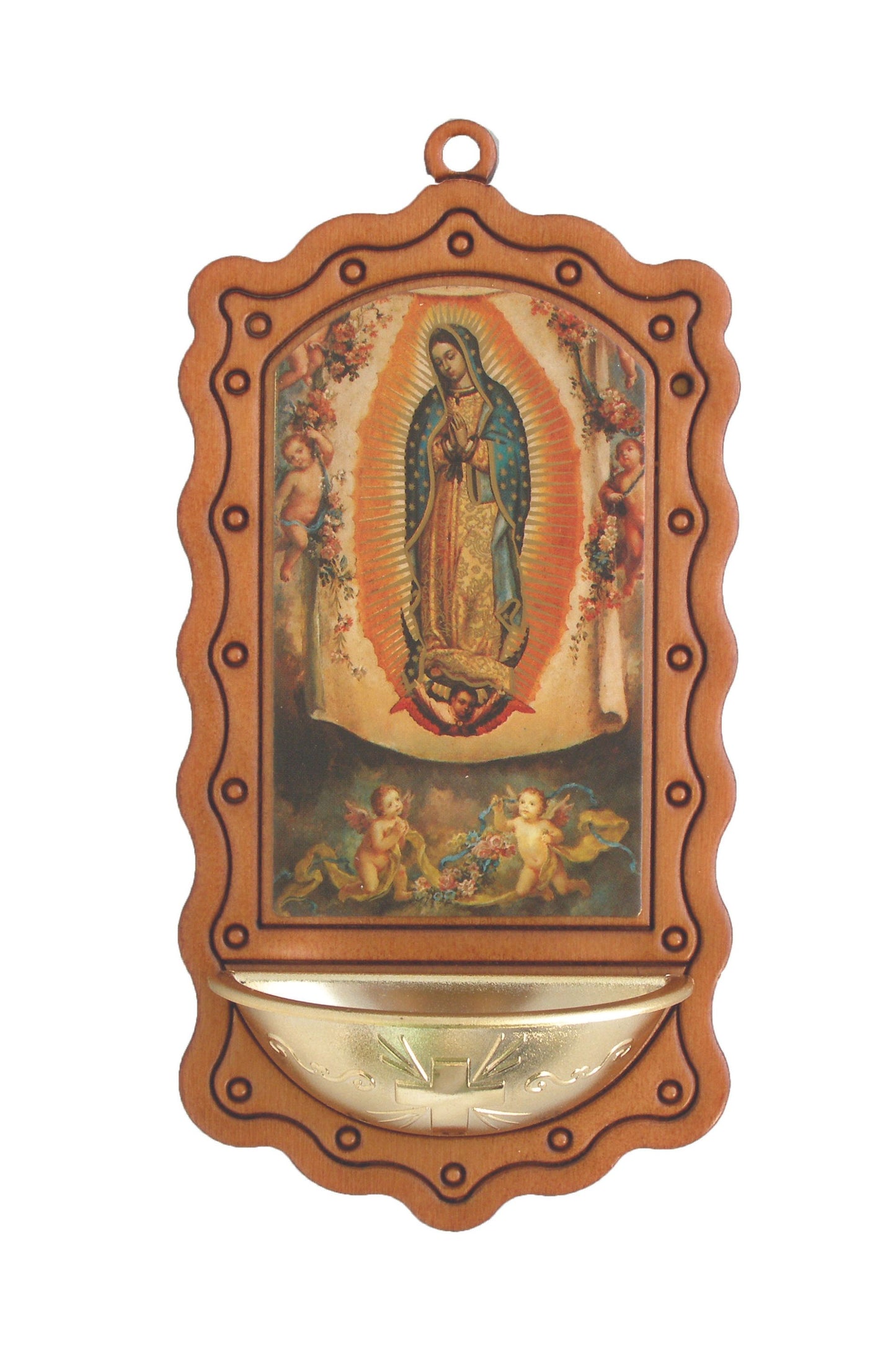 346-GWD Our Lady of Guadalupe Font  7"