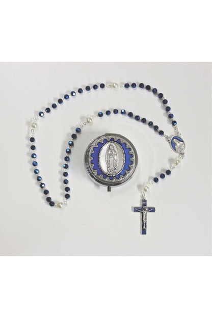 AL-182-GUAD O.L. Guadalupe Rosary w/ Box 16.5"