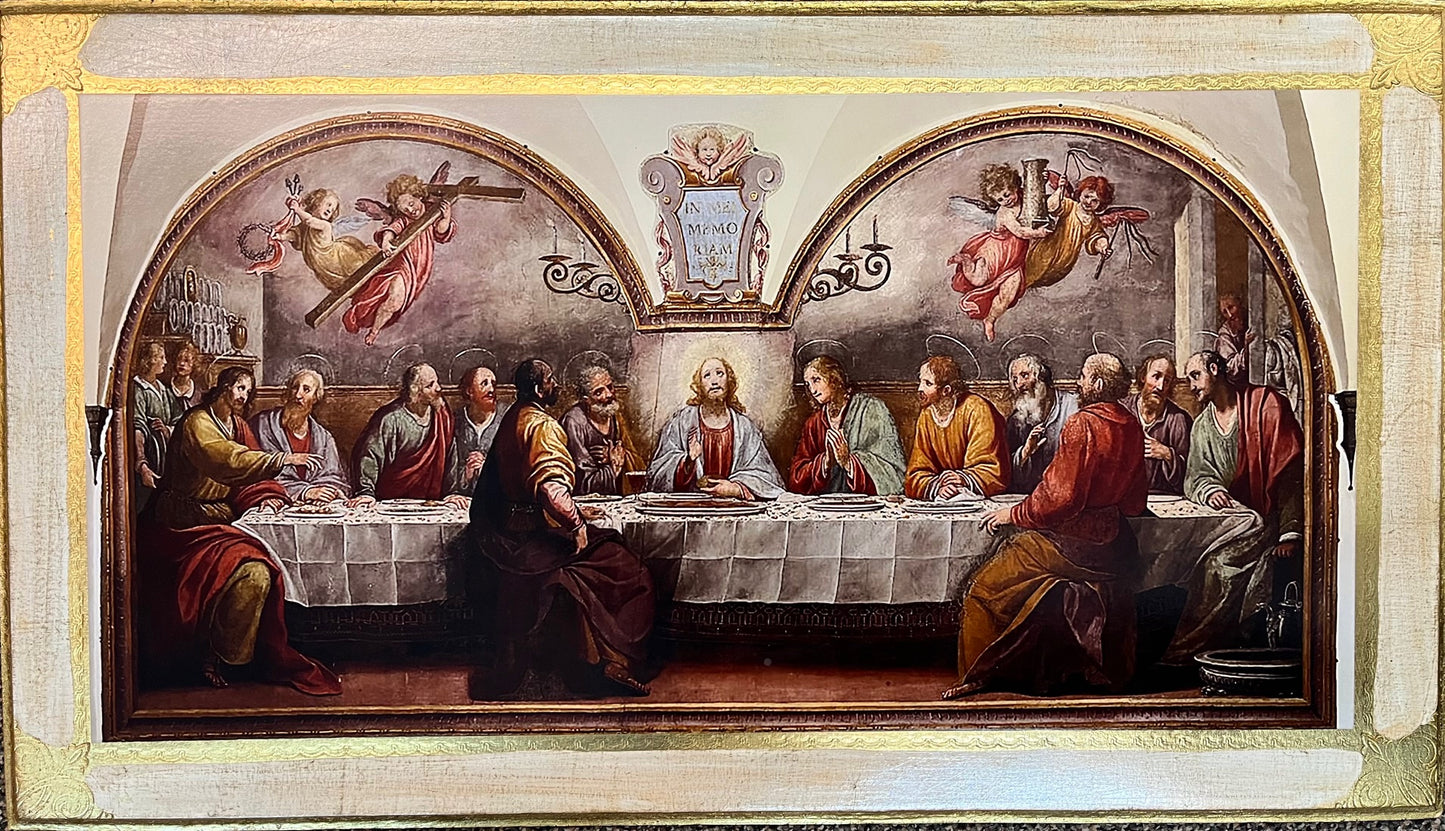 L-237 Last Supper (Rosselli) Florentine Plaque 31x17"