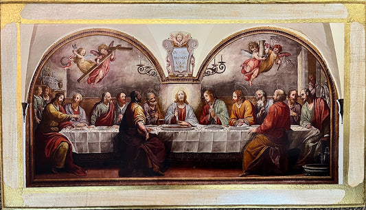L-237 Last Supper (Rosselli) Florentine Plaque 31x17"