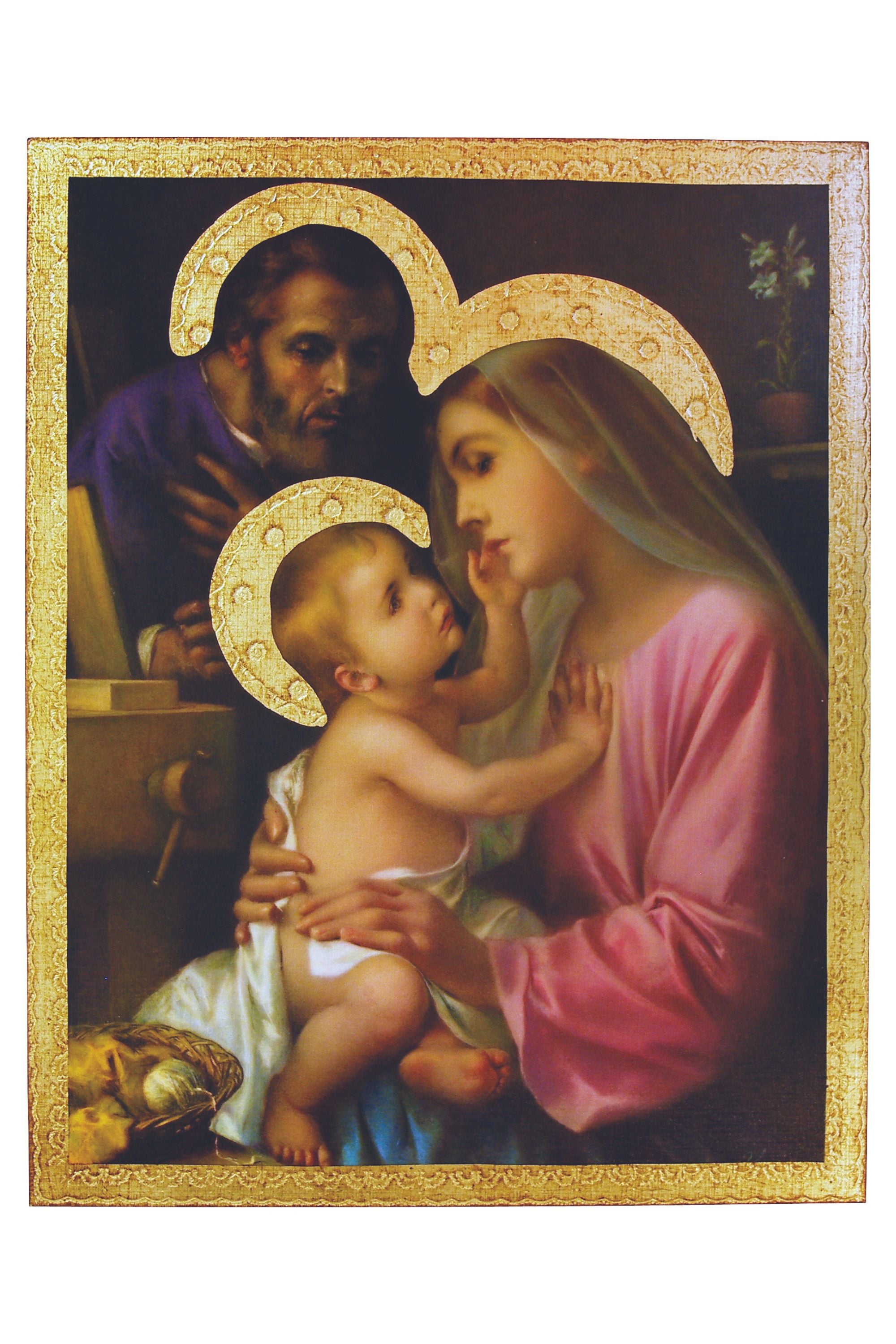 L-115-81 Holy Family Florentine Plaque by Simeone 13x16.5 ...