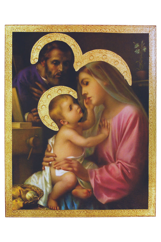 L-115-81 Holy Family Florentine Plaque by Simeone 13x16.5"