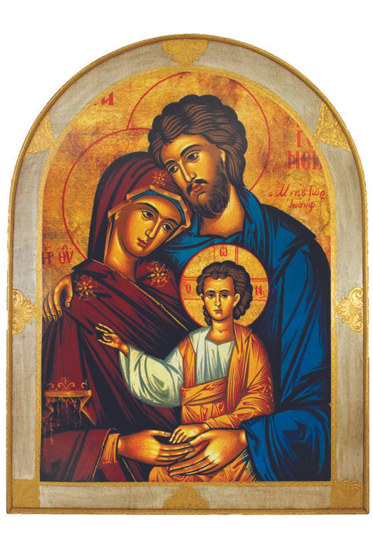L-2516-HF Holy Family Icon Florentine Plaque 23x31"