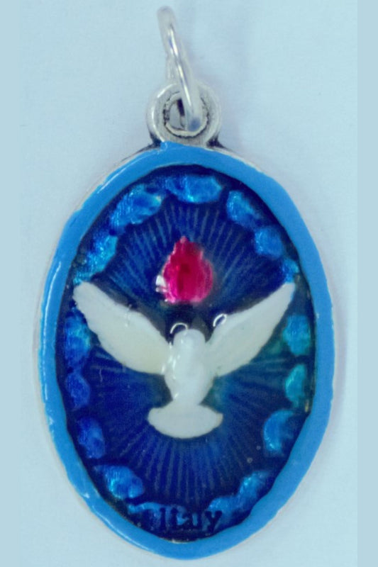 MHP-HS Holy Spirit Hand-Painted Medal 1"x.5"