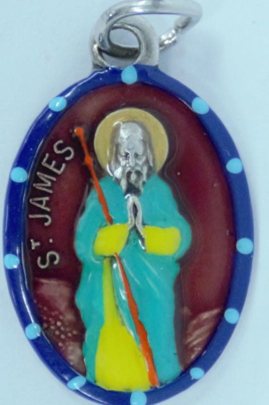 MHP-JAMES St. James Hand-Painted Medal 1"x.5"