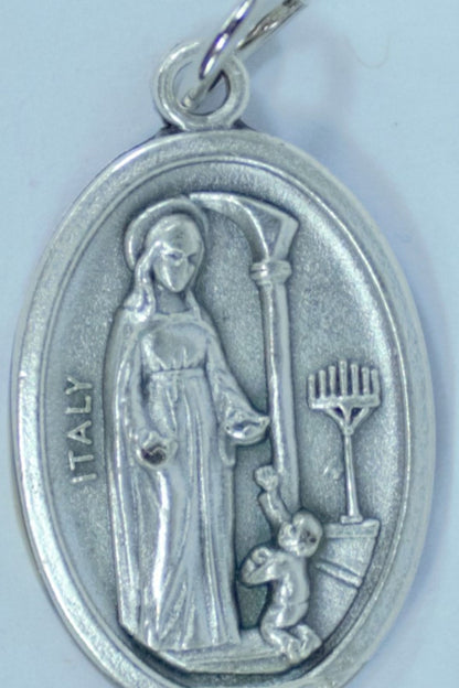 MHP-MAX St. Maximilian Kolbe Hand-Painted Medal 1"x.5"