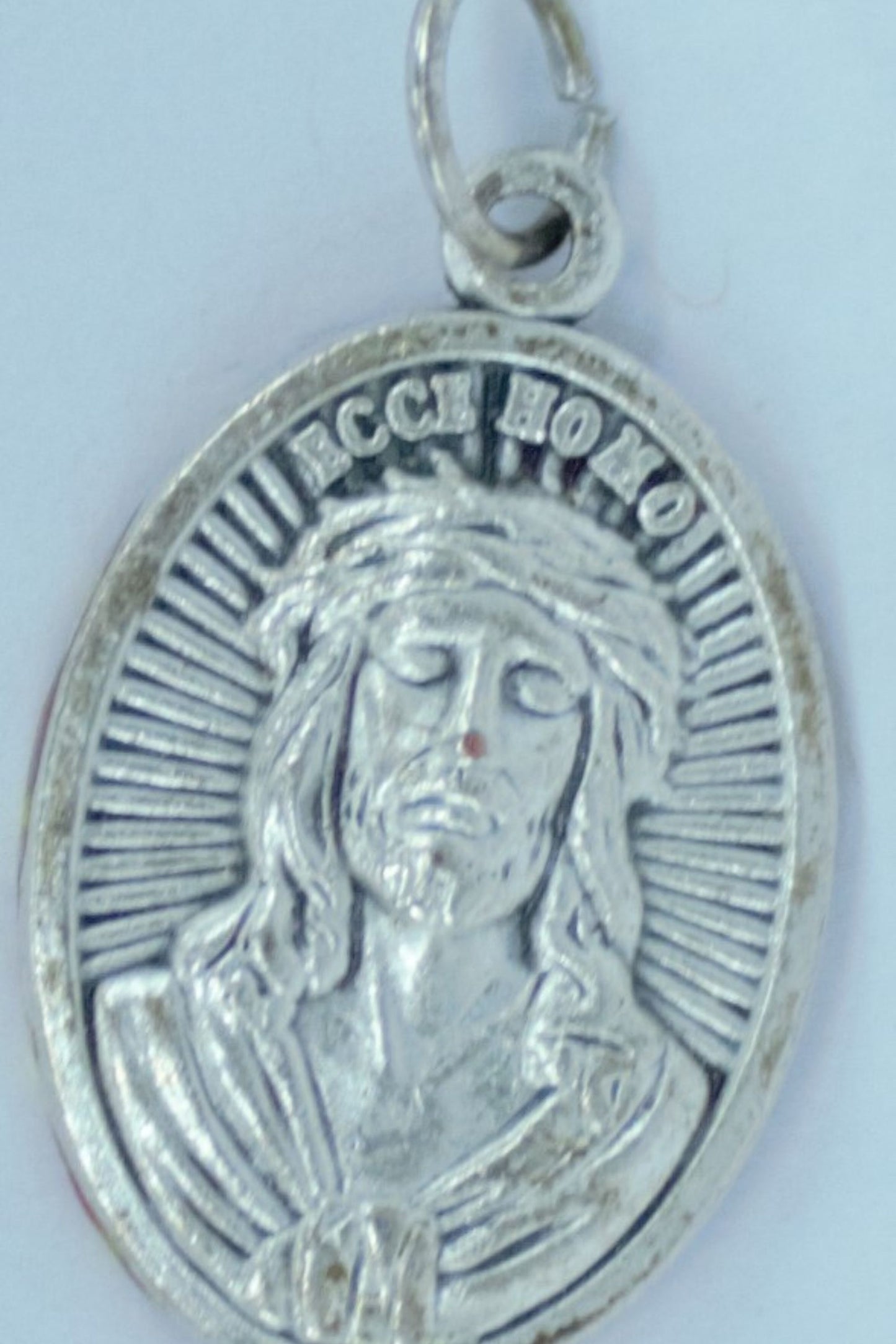 MHP-OLS Our Lady of Sorrows Hand-Painted Medal 1"x.5"