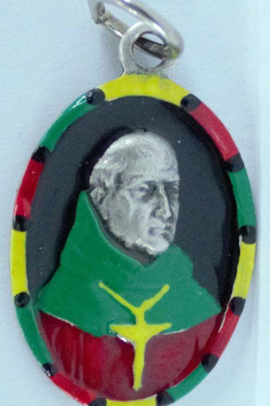 MHP-RAPH St. Junipero Serra Hand-Painted Medal 1"x.5"