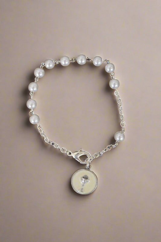 RL-1 Children's Communion Decade Rosary Bracelet 6.5"