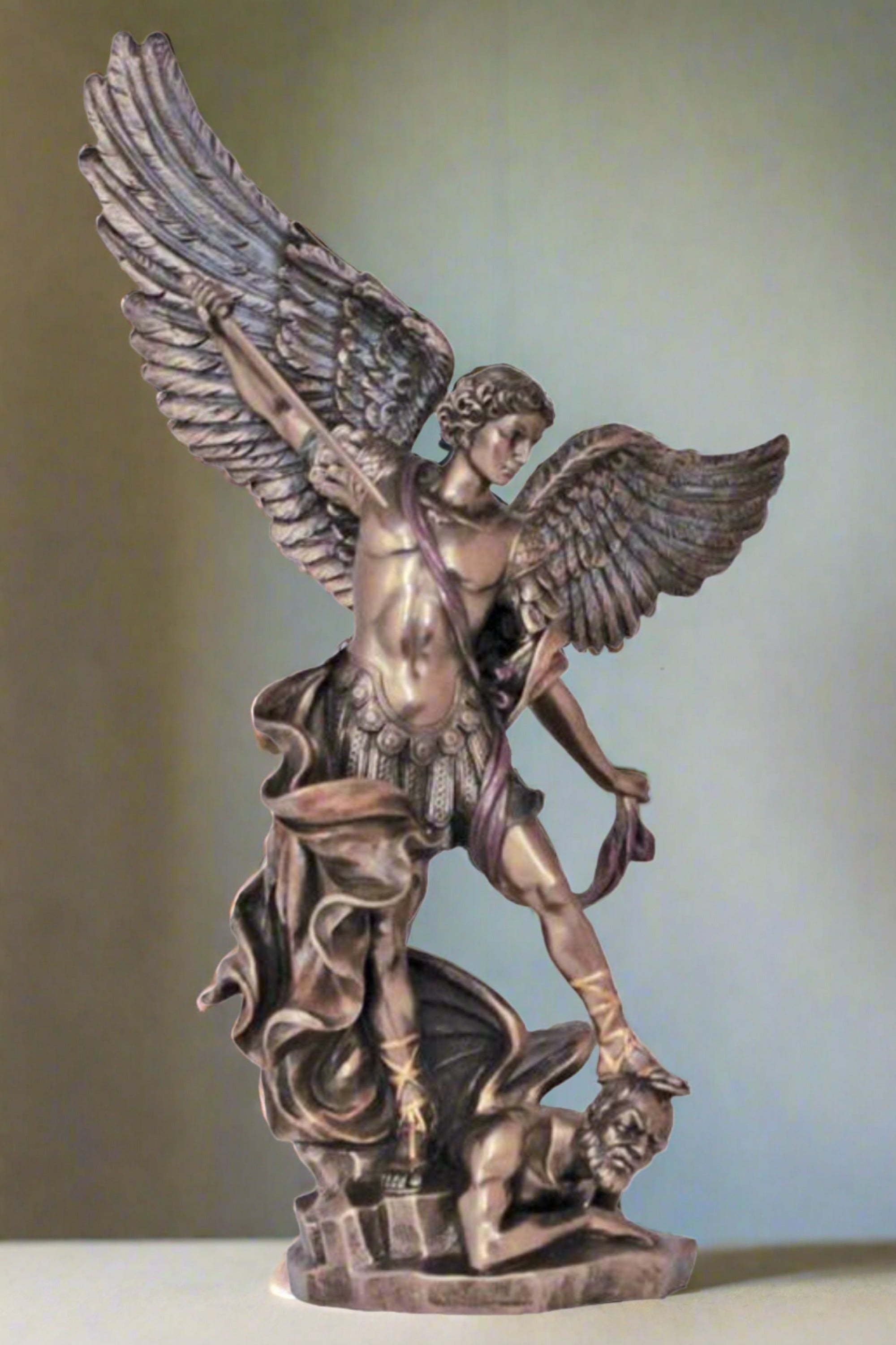SR-71543 St. Michael in Cold Cast Bronze 14.5