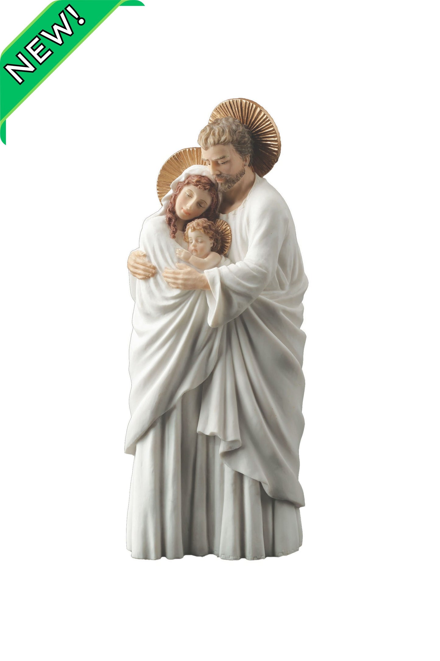 SR-75439-WG Holy Family in White 10"