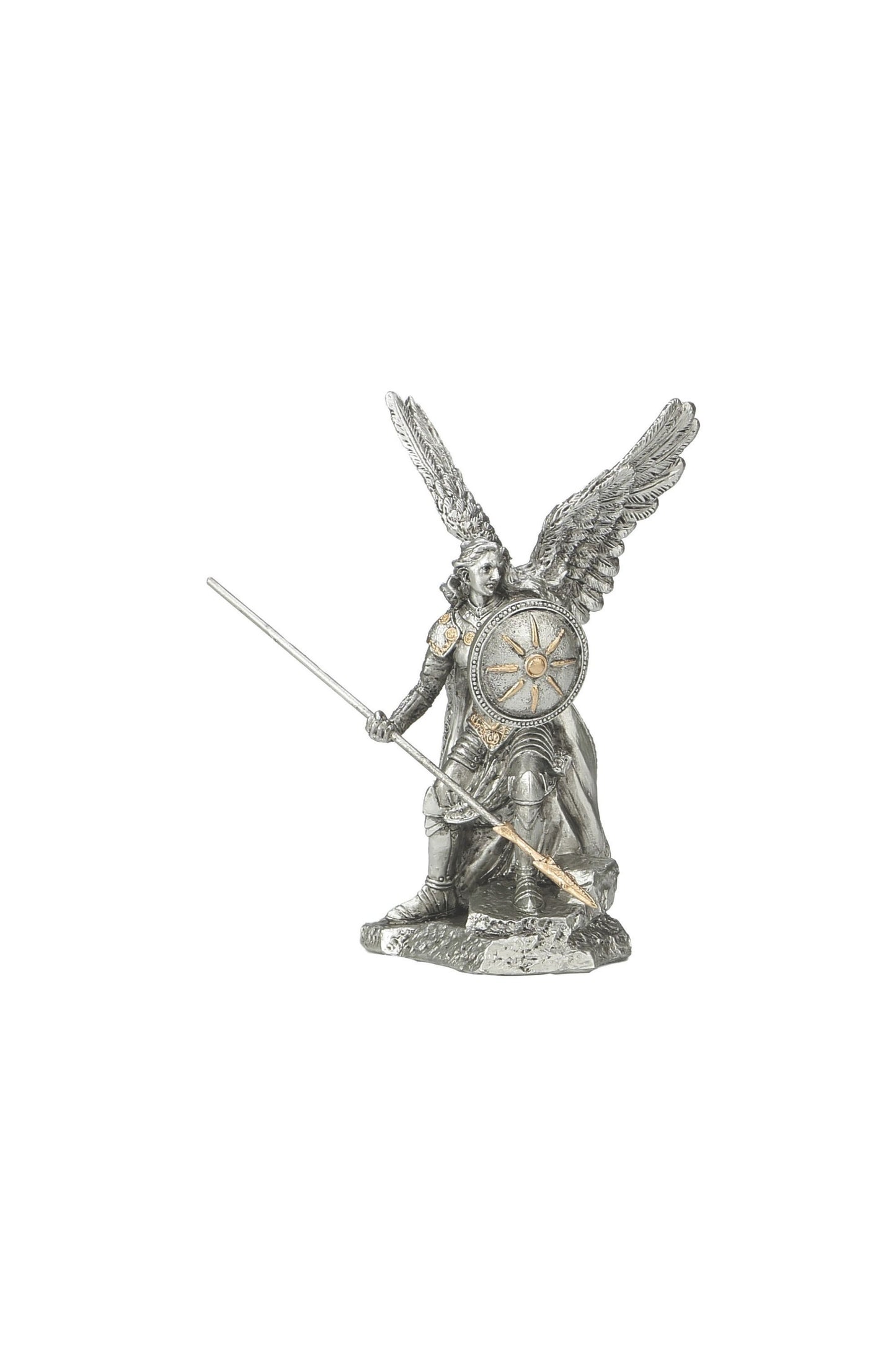 SR-75580-PE Archangel Raphael Pewter Style Finish 4"