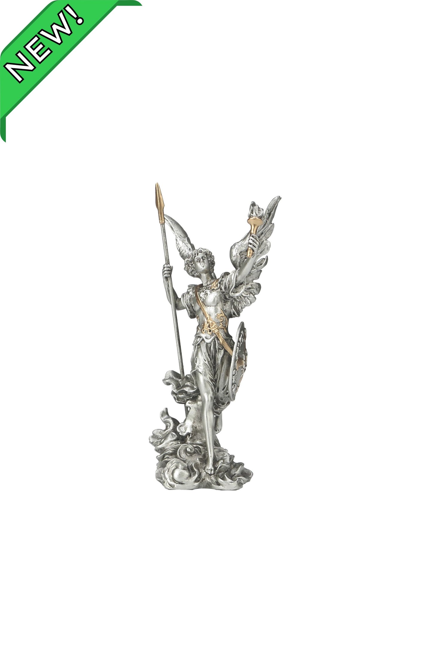 SR-76289-PE Archangel Uriel Pewter Style Finish 4"