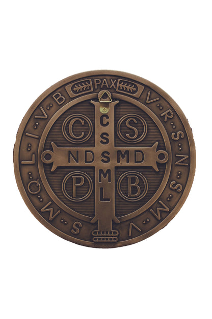 SR-77652 St. Benedict Medal in Cold Cast Bronze 7"