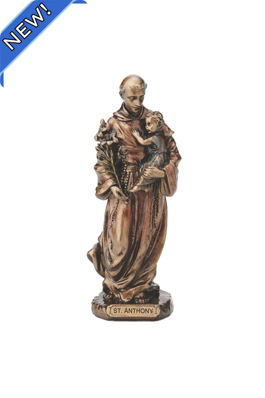 SR-77711 St. Anthony & Child in Cold Cast Bronze 3.25"