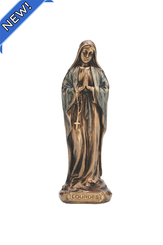 SR-77717 O.L of Lourdes in Cold Cast Bronze 3.25"