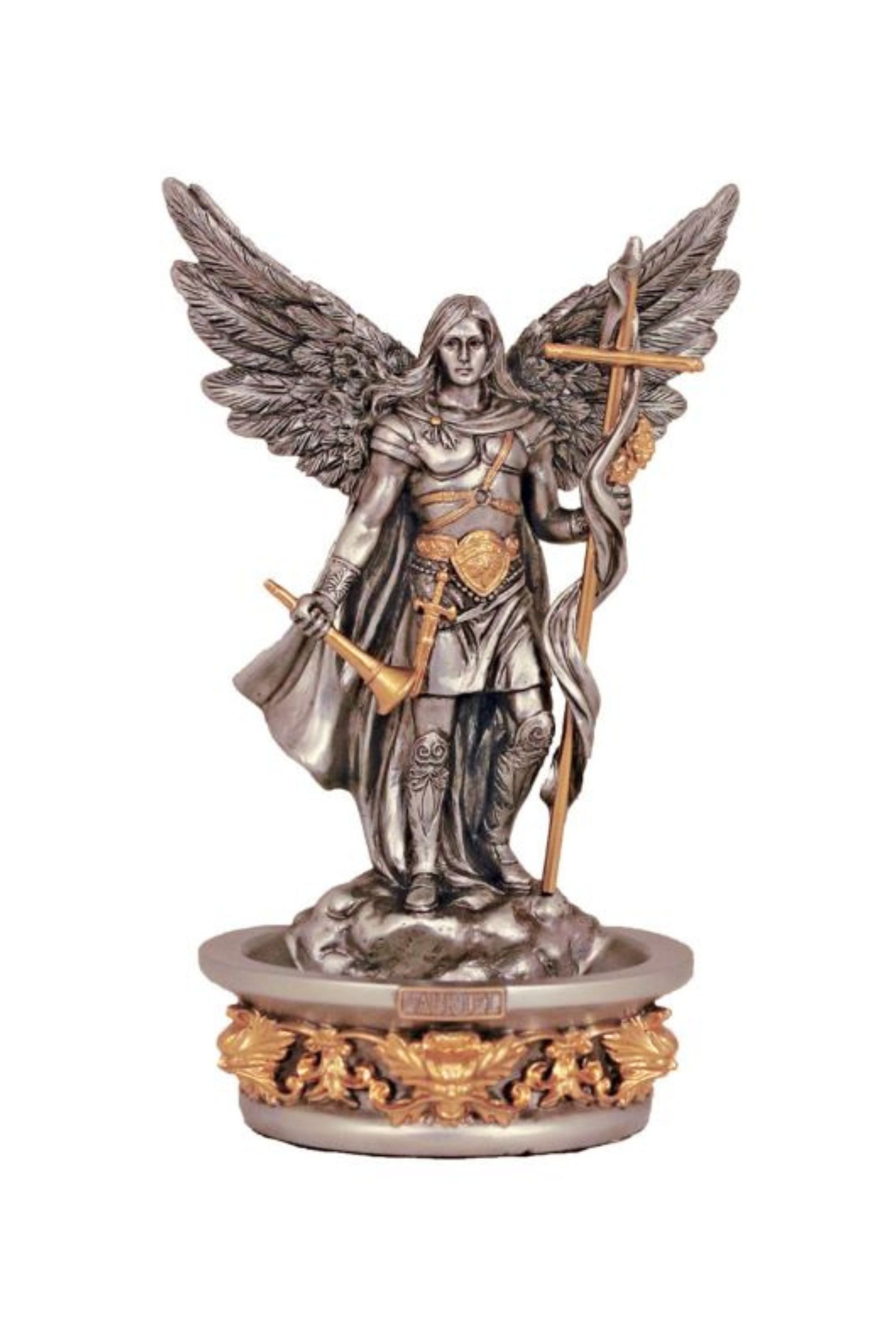 gabriel さん、 SR-77800-PE Standing/Hanging Archangel Gabriel in Pewter Style