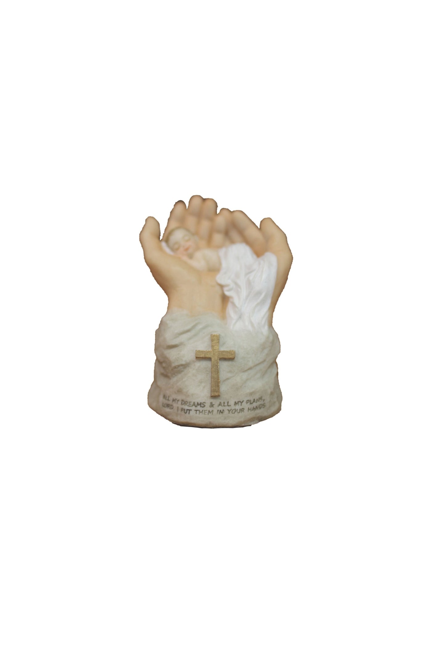 SR-77847-C Infant in God's Hands in Color 2.5x2x1.5"