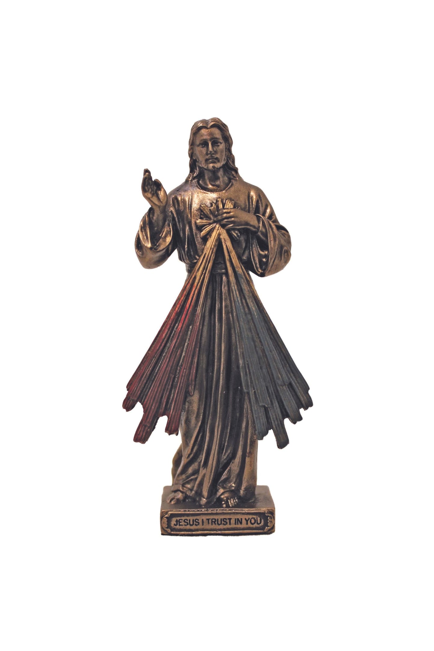 SR-77850 Divine Mercy in Cold Cast Bronze 3.5"