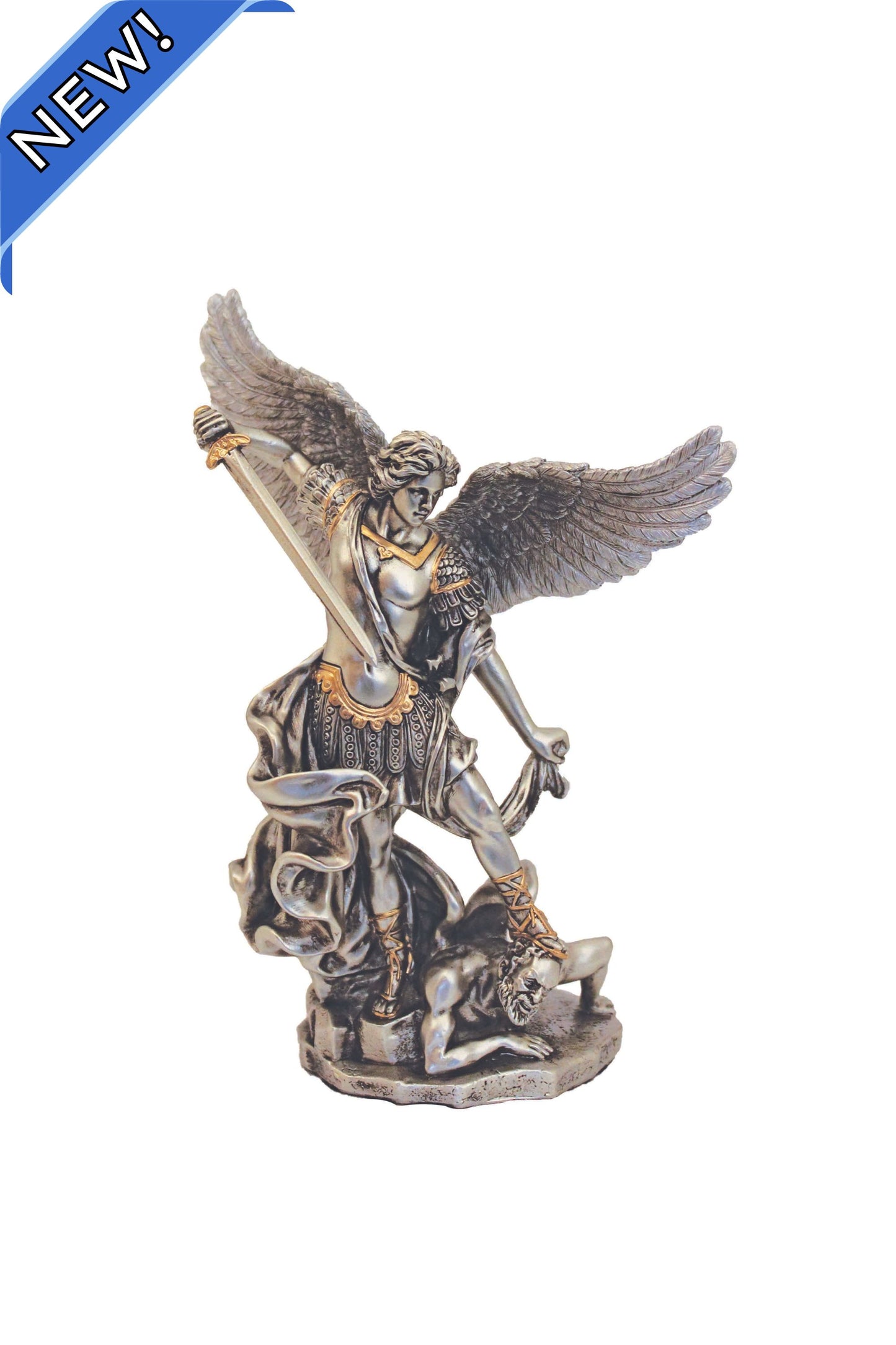 SR-78130-PE St. Michael in Pewter Style Finish 6"