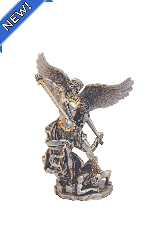 SR-78130-PE St. Michael in Pewter Style Finish 6"