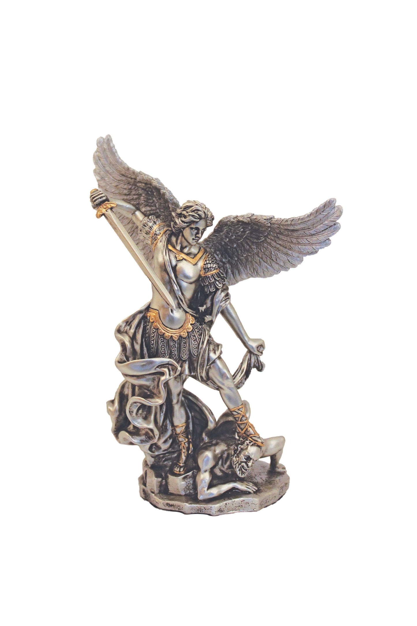 SR-78130-PE St. Michael in Pewter Style Finish 6"