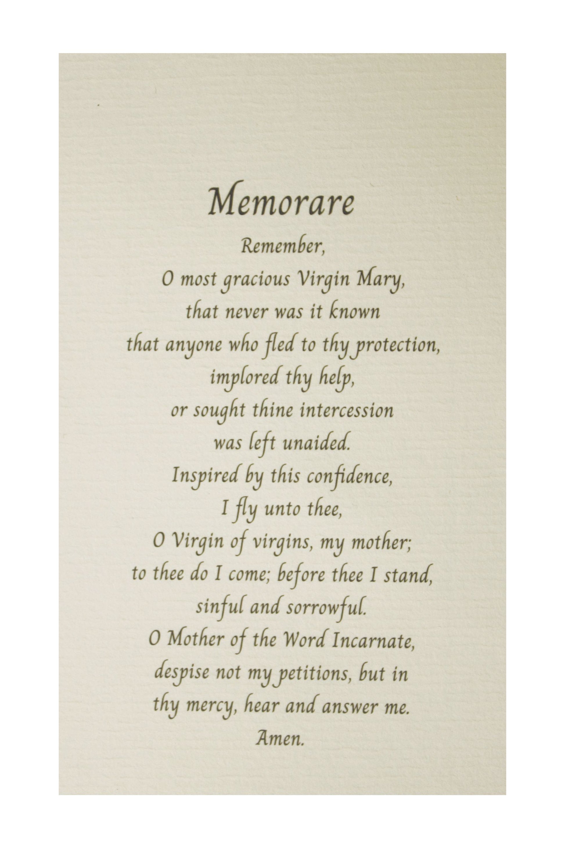 sr-78132-c-ihm-prayer-frame-stands-hangs-in-color-5x7-5-goldscheider-of-vienna for Free Printable Memorare Prayer Card SR-78132-C IHM Prayer Frame Stands/Hangs in Color 5x7.5