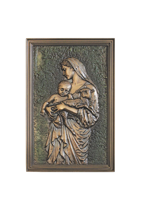SR-78401 L'Innocence Plaque in Cold Cast Bronze 6x9