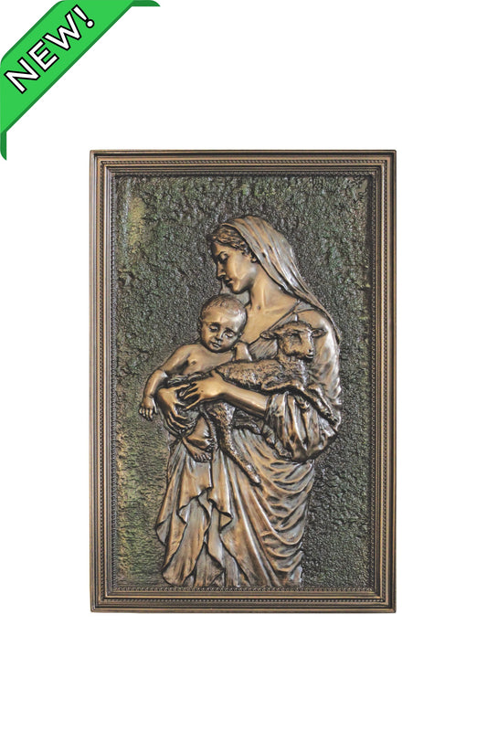 SR-78401 L'Innocence Plaque in Cold Cast Bronze 6x9"