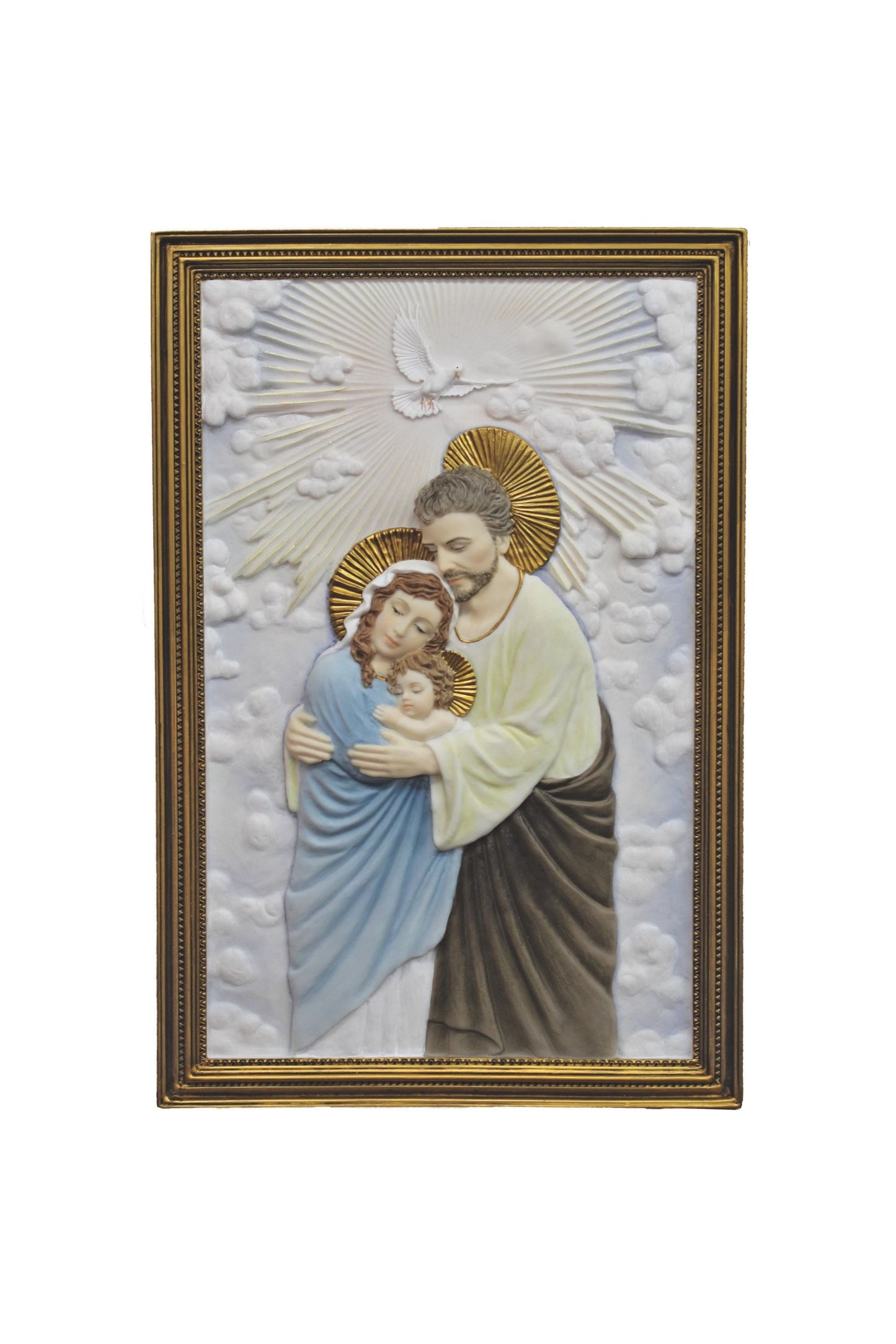 SR-78404-C Holy Family Plaque in Color 6x9"