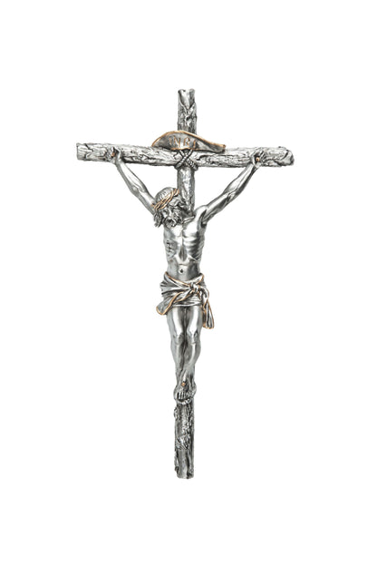 SR-78567-PE Crucifix in Pewter Style 10"