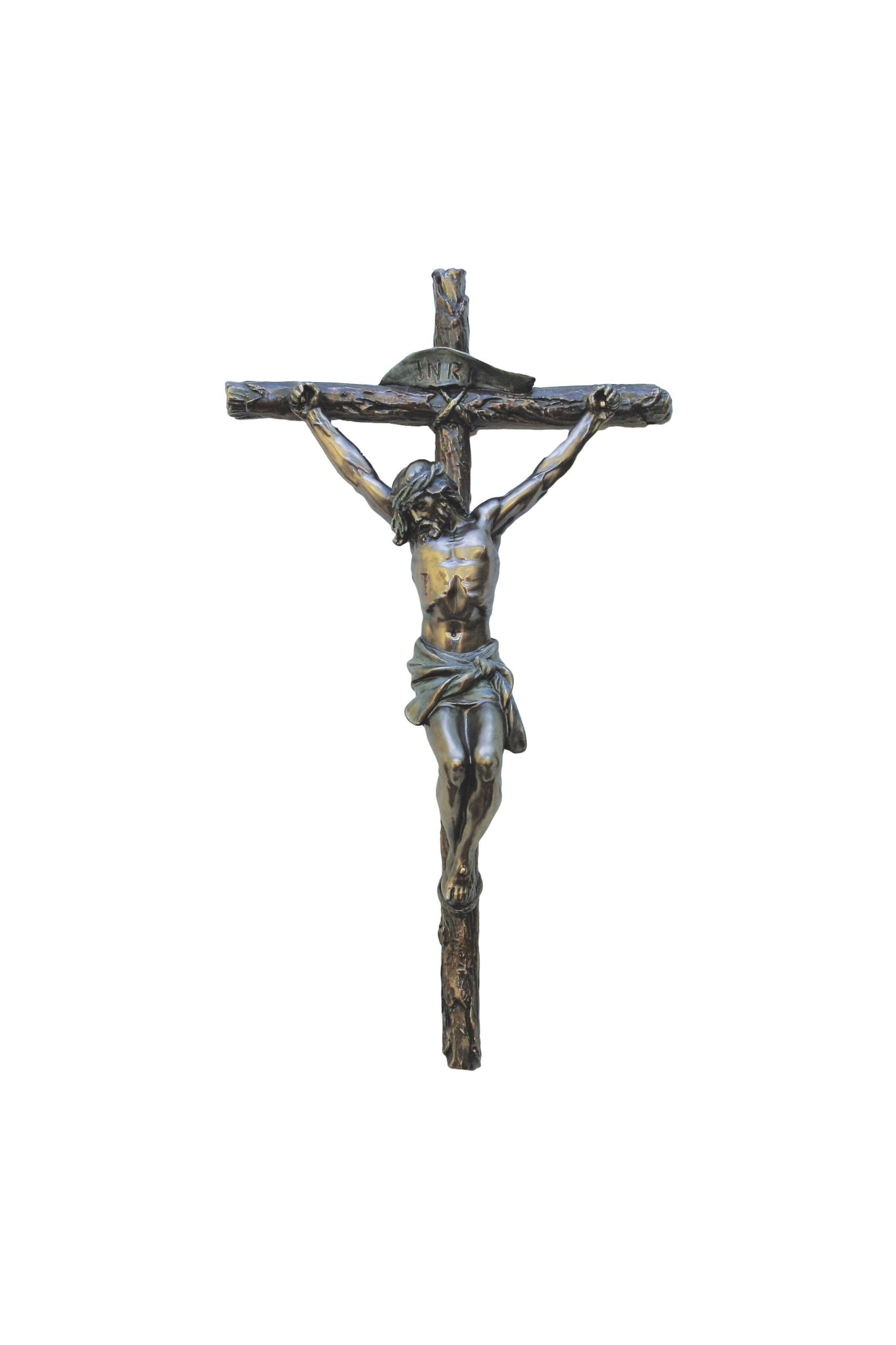 SR-78567 Crucifix in Cold Cast Bronze 10"