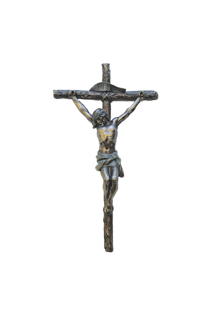 SR-78567 Crucifix in Cold Cast Bronze 10"