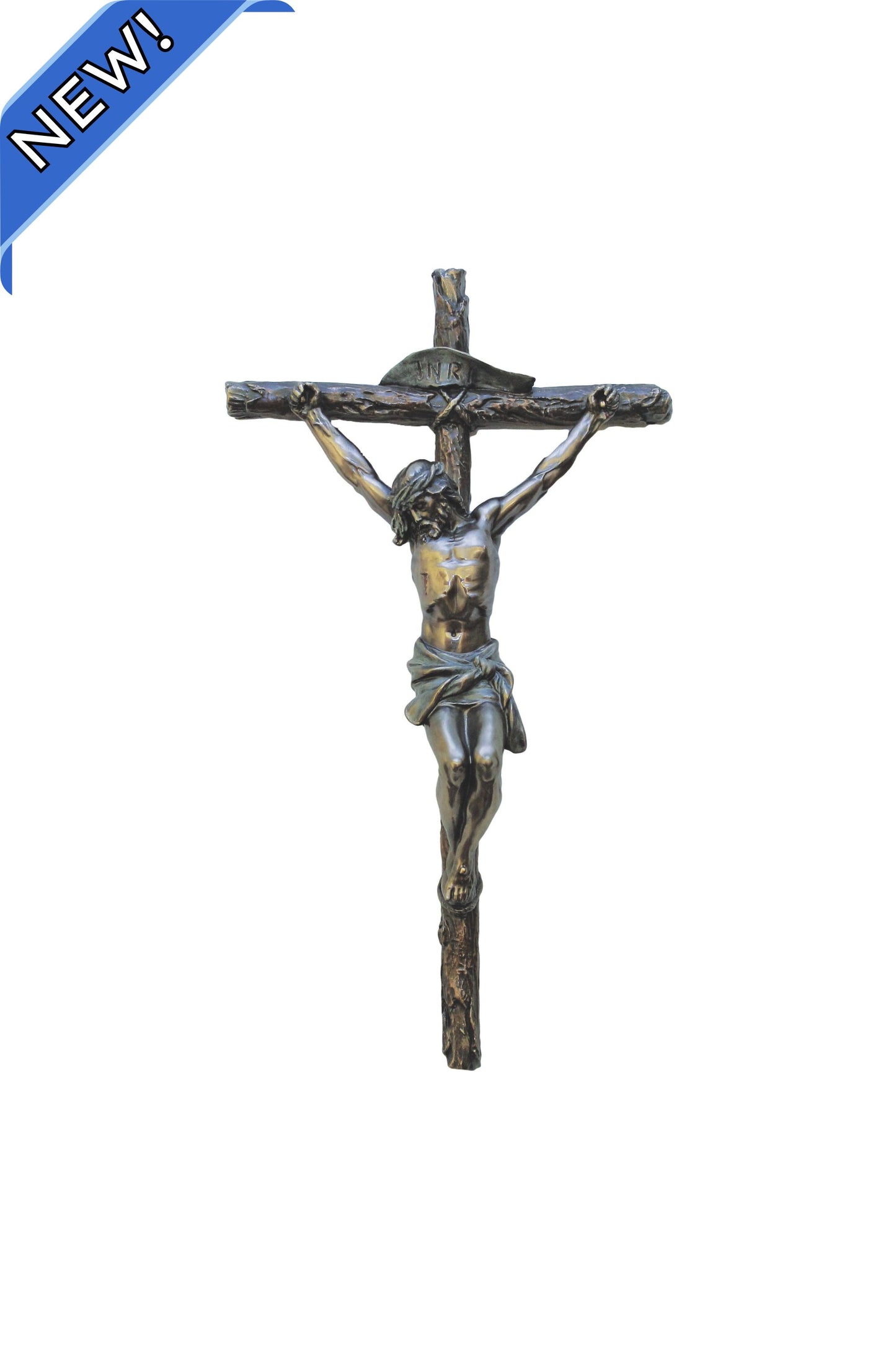 SR-78567 Crucifix in Cold Cast Bronze 10"