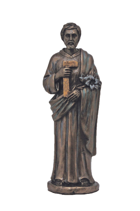 SRA-JOE5 St. Joseph the Worker in Cold Cast Bronze 5"