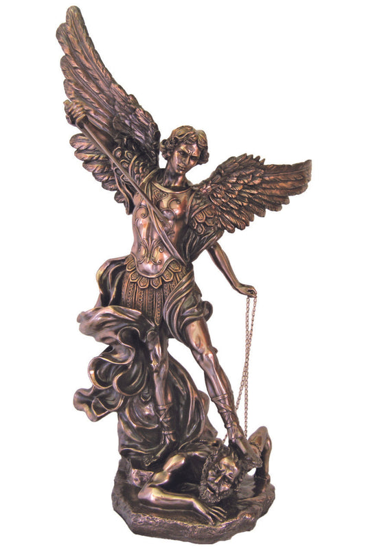 SRA-MIKE45 St. Michael in Cold Cast Bronze 45"