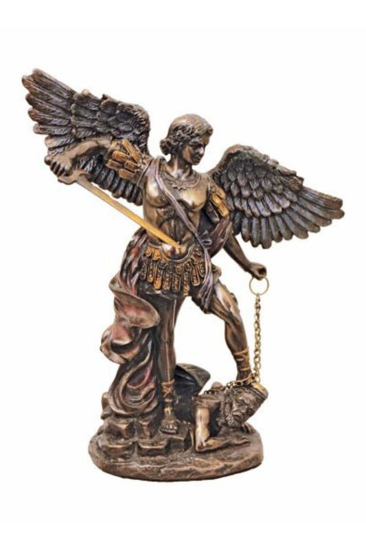 SRA-MIKE6 St. Michael in Cold Cast Bronze 6"