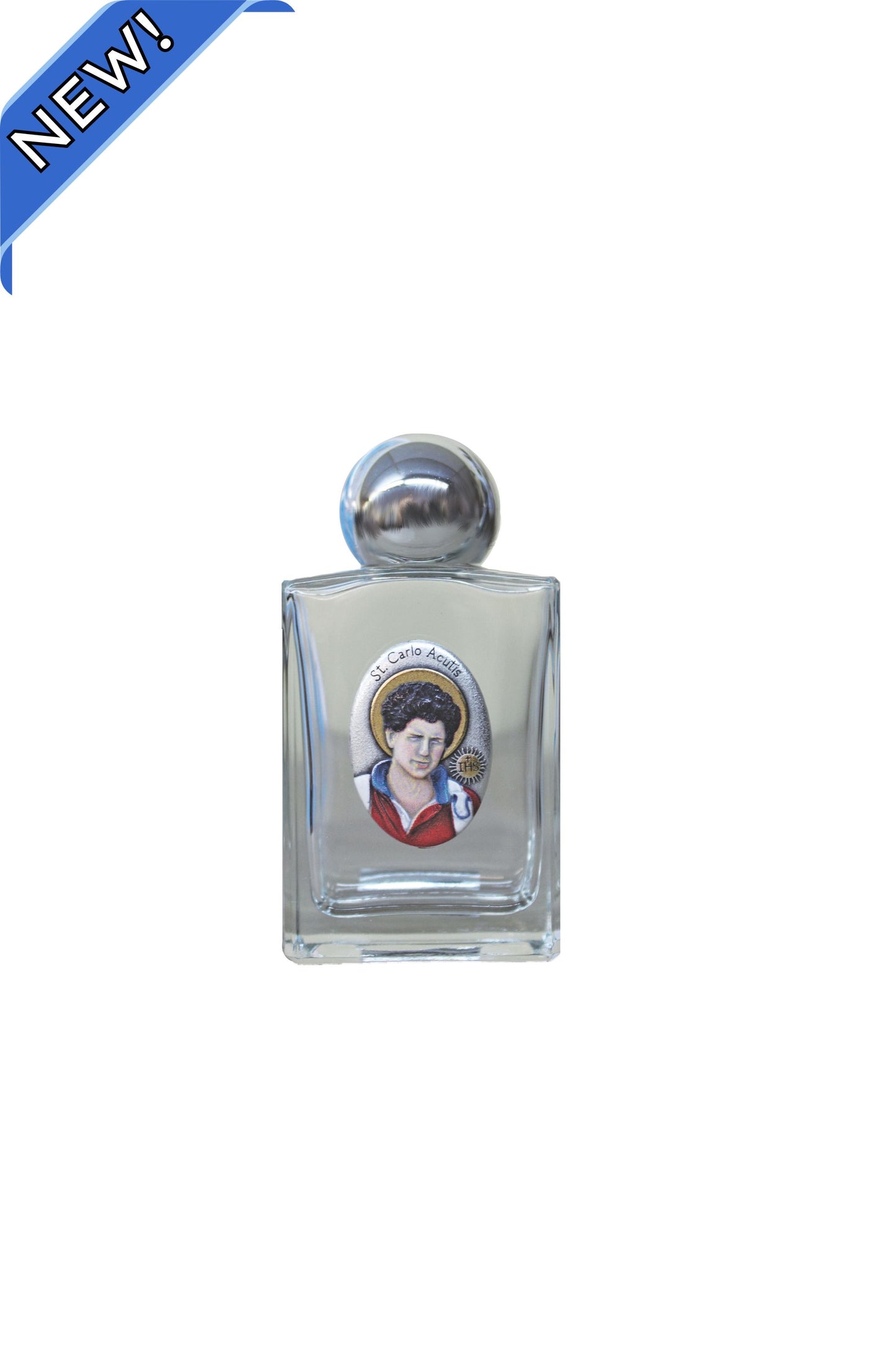 WB11-CA Carlo Acutis Holy Water Bottle 1.75x2.25"