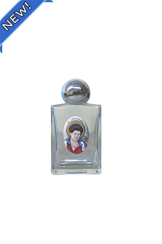 WB11-CA Carlo Acutis Holy Water Bottle 1.75x2.25"
