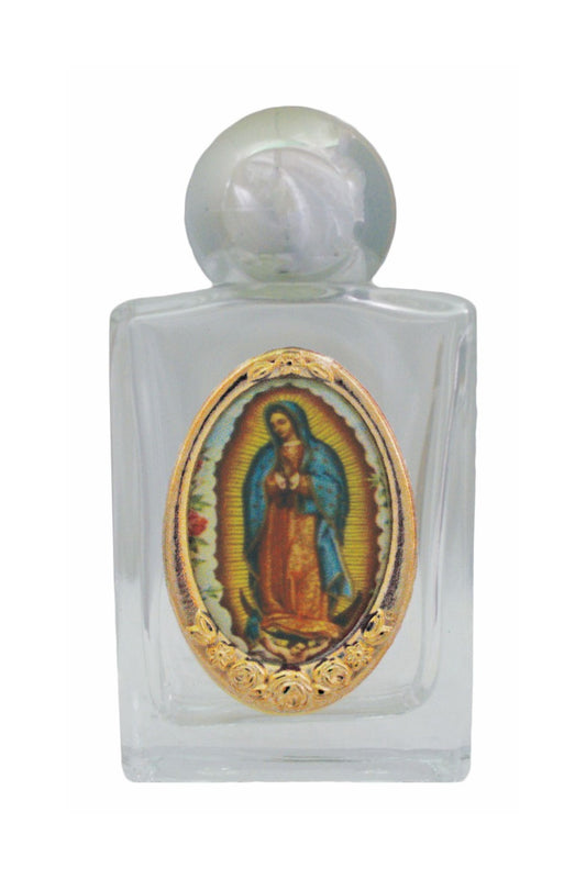 WB11-GUAD Our Lady of Guadalupe Holy Water Bottle 1.75x2.25"