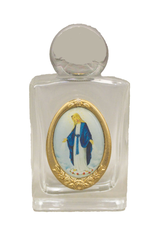 WB11-LOG1A Lady of Grace-1A Holy Water Bottle 1.75x2.25"