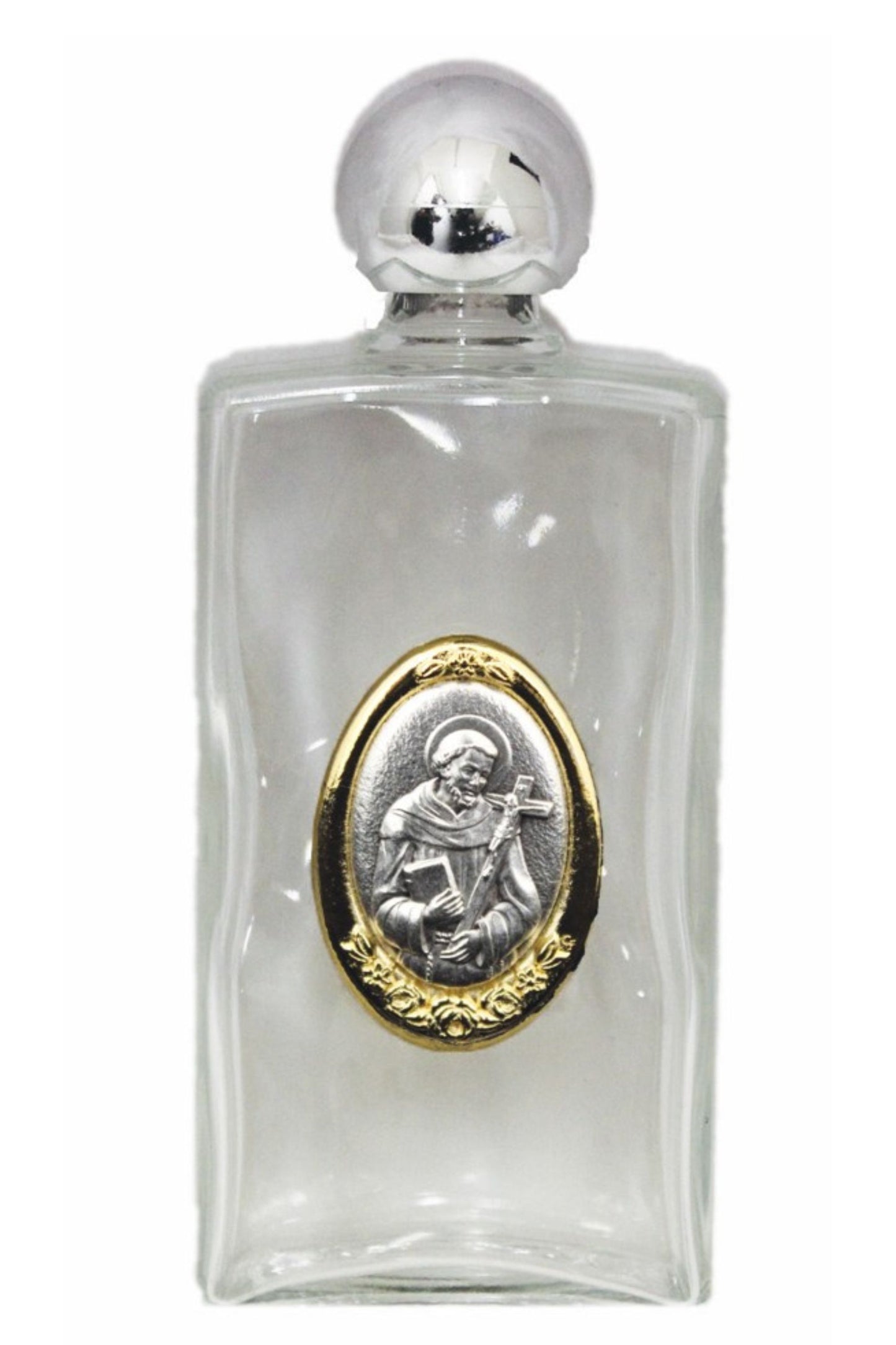 WB13-FRAN St. Francis Large Holy Water Bottle 2x5"