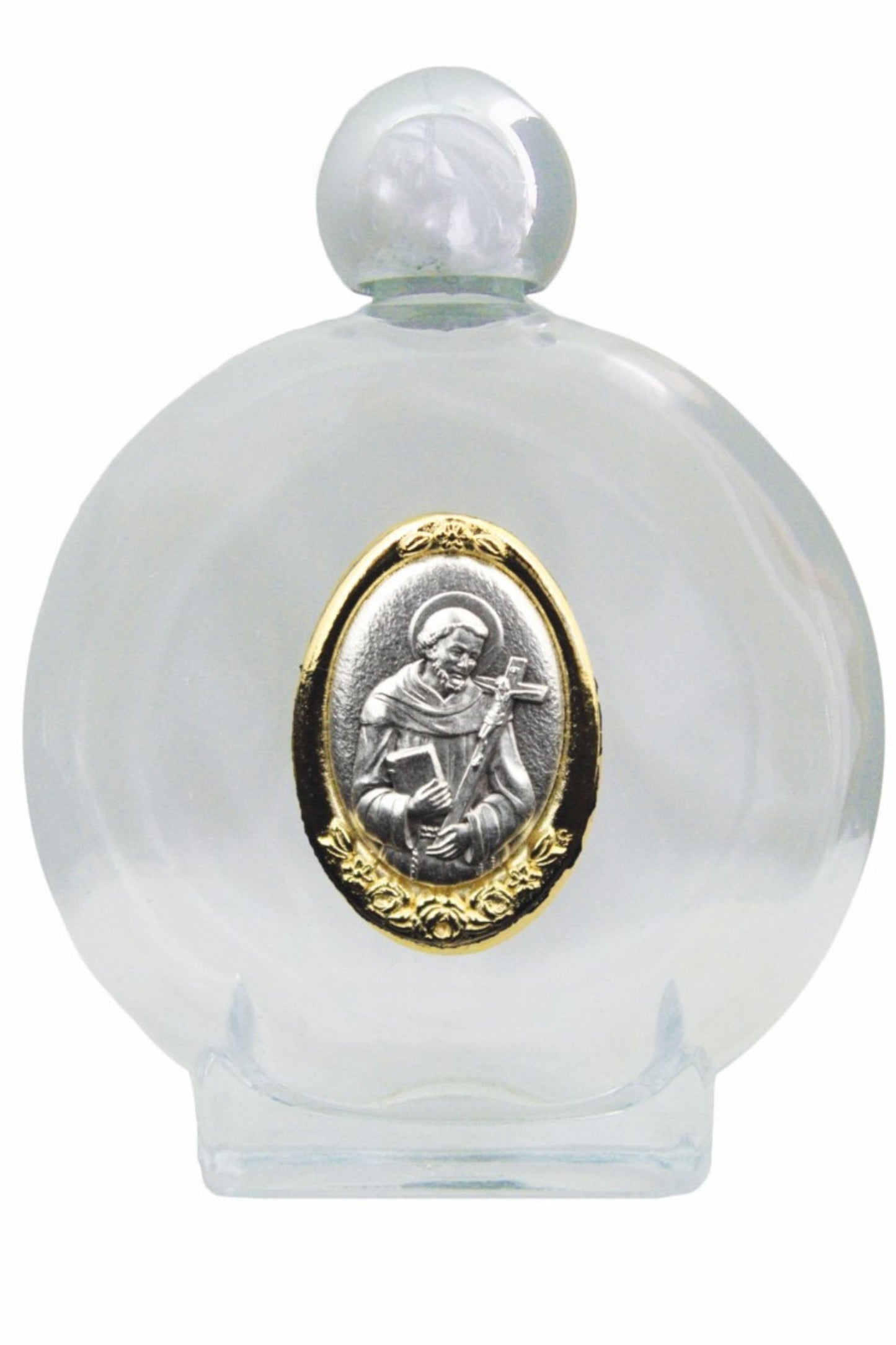 WB14-FRAN St. Francis Holy Water Bottle 3.25x4.5"